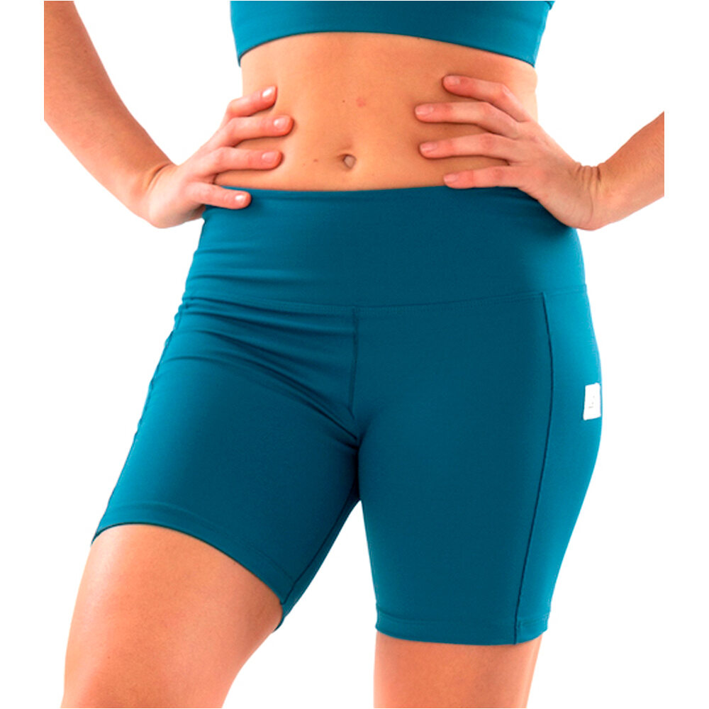 Ginadan pantalones y mallas cortas fitness mujer FOREVER SHORT POCKET vista frontal