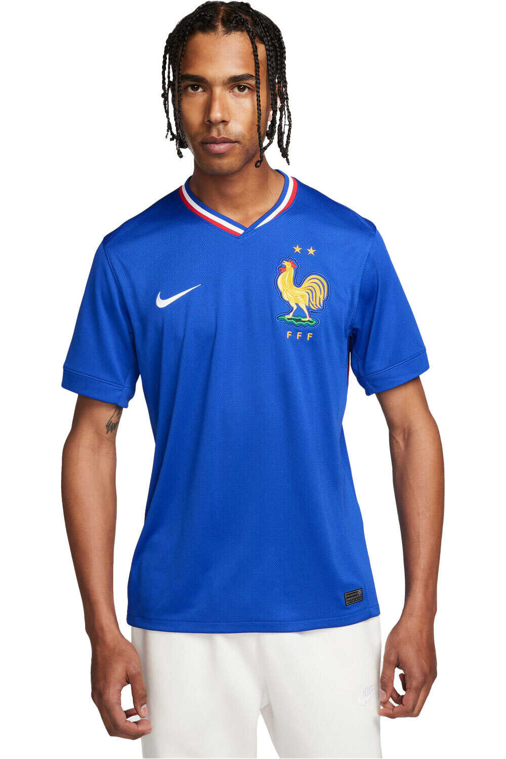 Nike camiseta de fútbol oficiales FRANCIA 24 M NK DF STAD JSY SS HM vista frontal