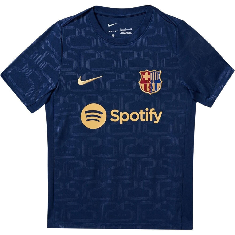 Nike barcelona 24/25 academy pro prematch camiseta entrenamiento niño