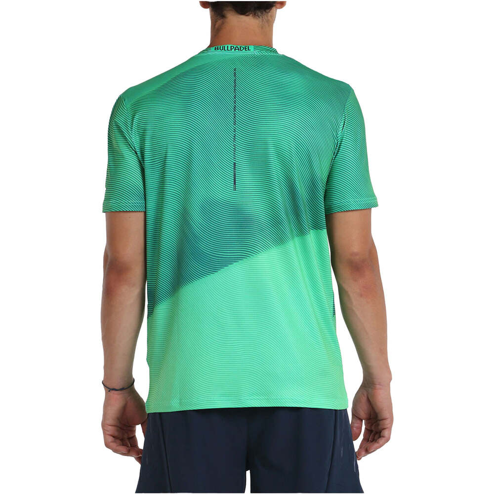 Bullpadel camiseta tenis manga corta hombre MISAR vista trasera