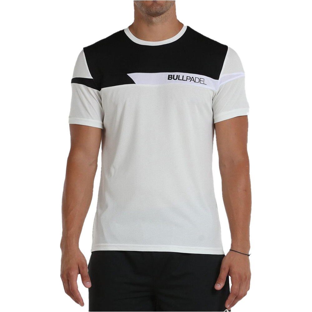 Bullpadel camiseta tenis manga corta hombre OMEYA vista frontal