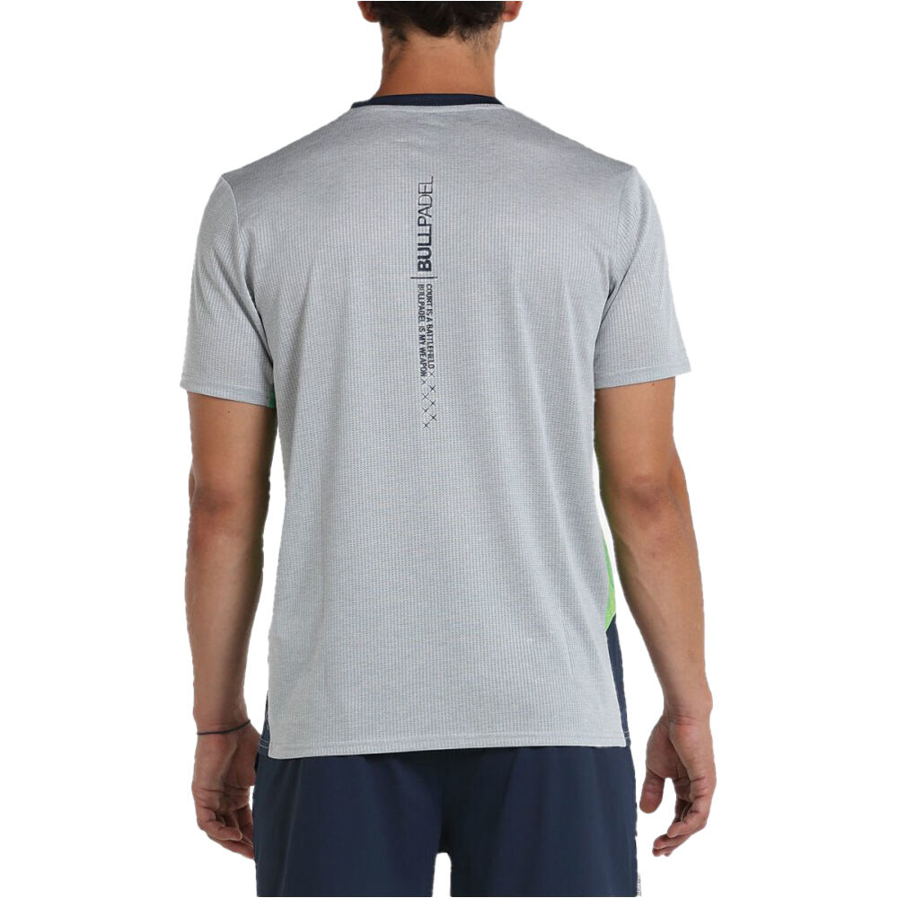 Bullpadel camiseta tenis manga corta hombre OTAY vista trasera