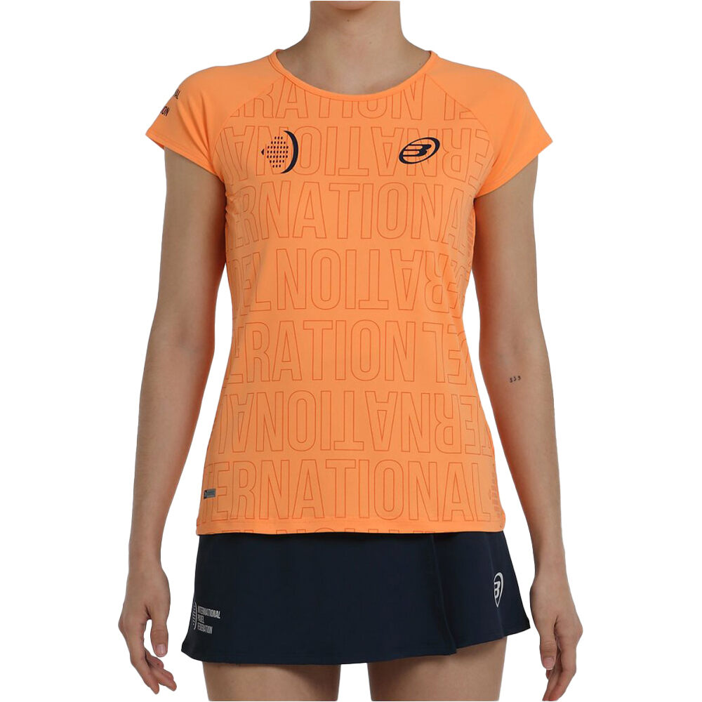 Bullpadel camiseta tenis manga corta mujer EPATA vista frontal