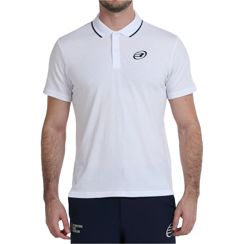Centeb polo tenis manga corta hombre Blanco (L)