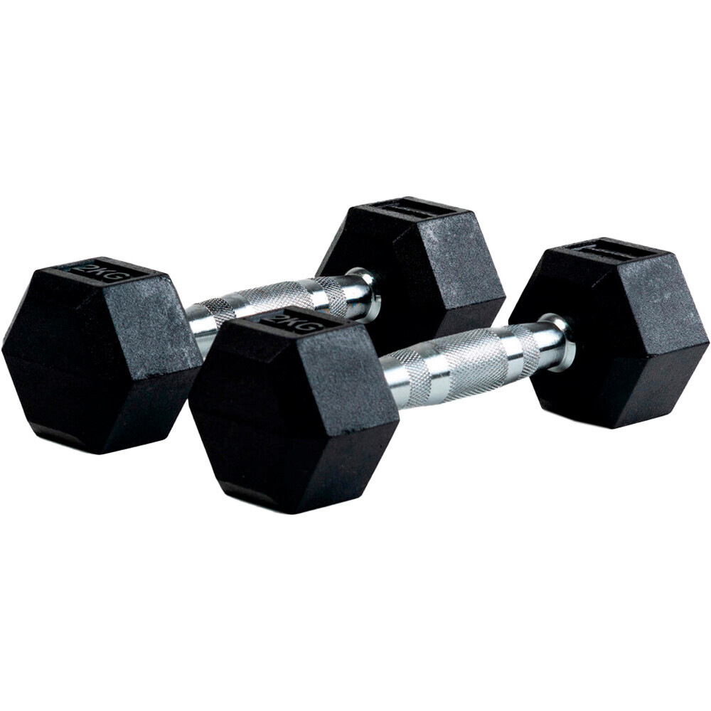 Bodytone goma hexagonal 2 kg par mancuernas