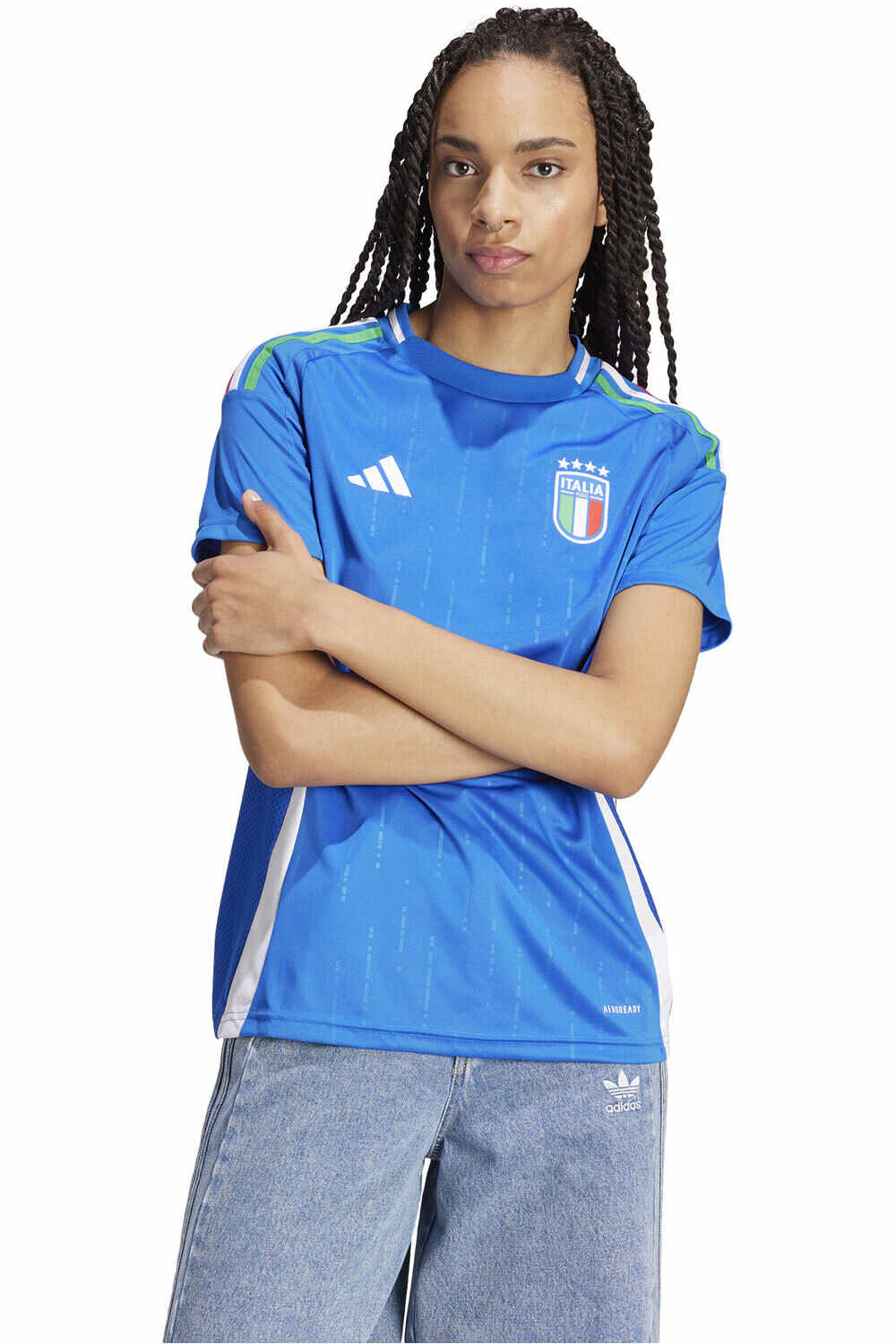 adidas camiseta de fútbol oficiales ITALIA 24 H JSY W vista frontal