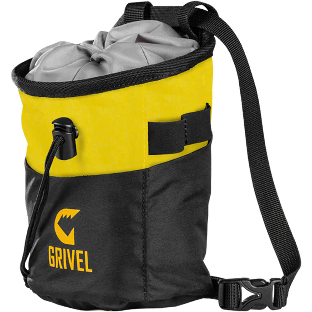 Grivel saco magnesio GRIVEL LOGO CHALK BAG Black bolsa magnes vista frontal