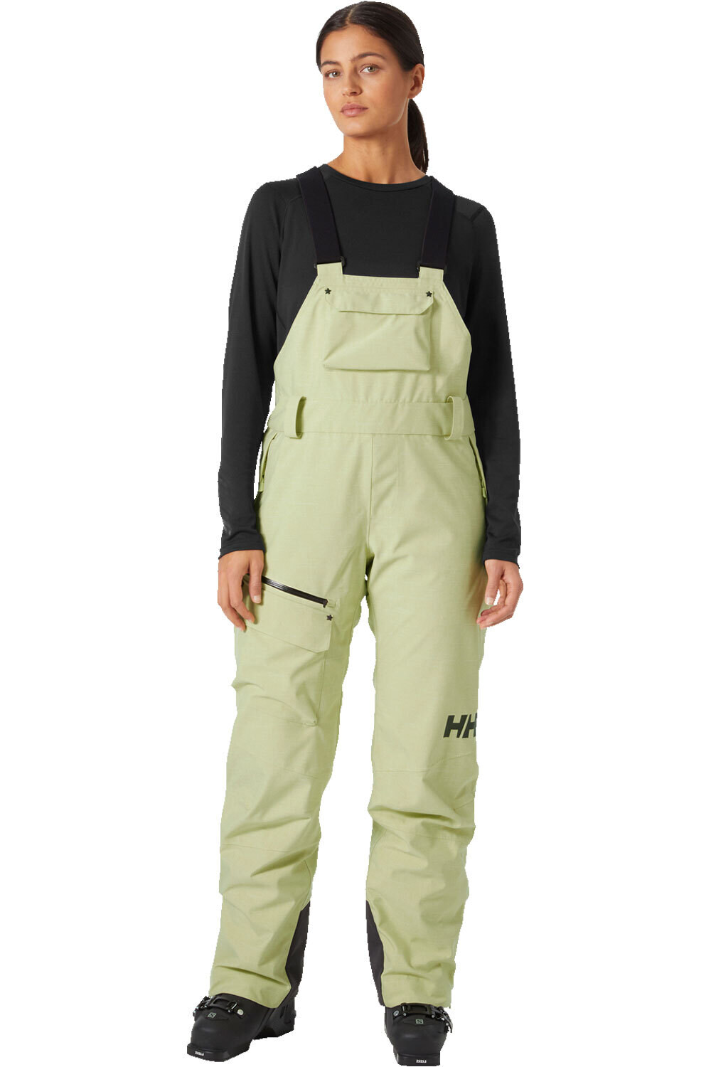 Helly Hansen pantalones esquí mujer W POWDERQUEEN BIB PANT vista frontal