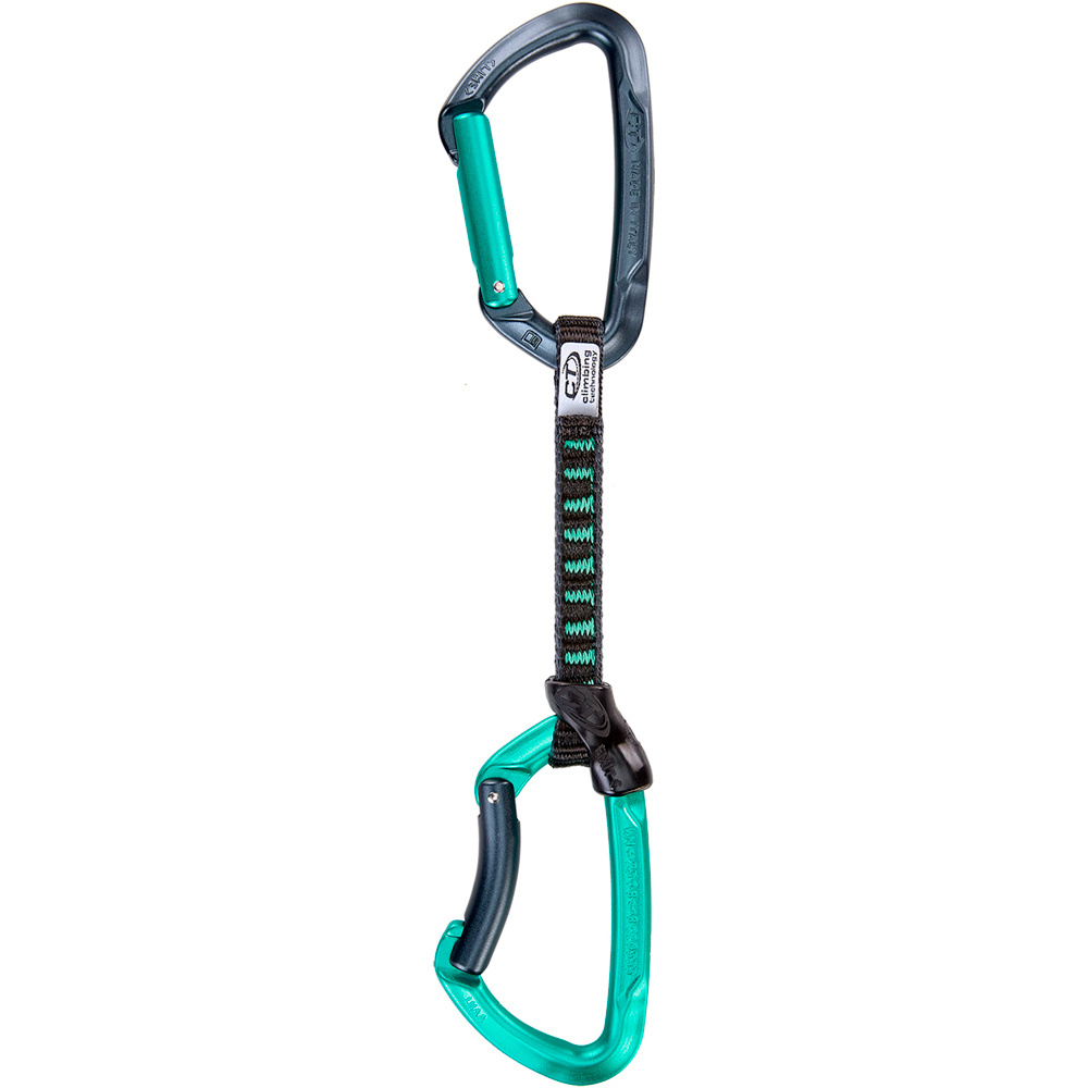 Climbing mosquetón seguridad Lime set 12 cm DYNEEMA vista frontal