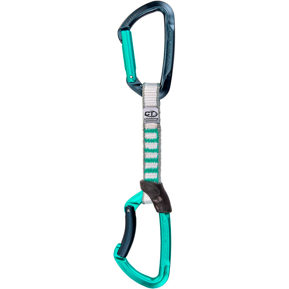 Climbing mosquetón seguridad Lime set 12 cm NY vista frontal