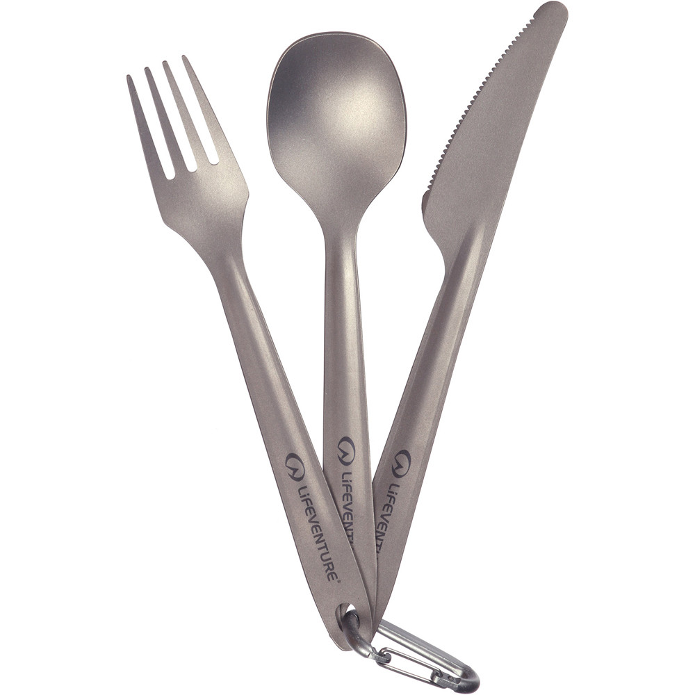 Lifeventure superlight titanium cutlery set varios menaje