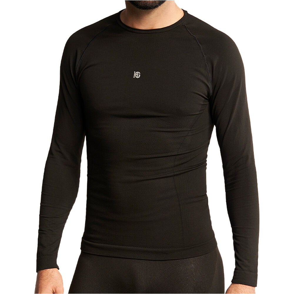Basis camiseta térmica manga larga hombre (M)