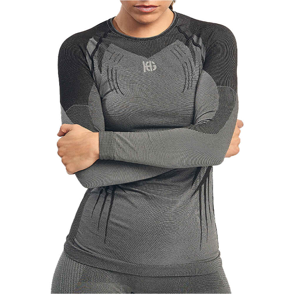 Sporthg camisetas termicas mujer HG-RAVEN LONG SLEEVED T-SHIRT vista frontal