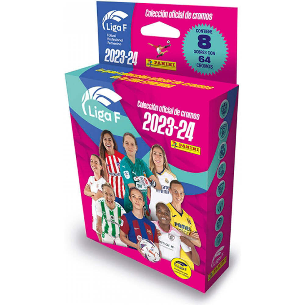 Panini colecciona d.equipo Ecoblister 8 sobres Liga Femenina 2023-2 vista frontal