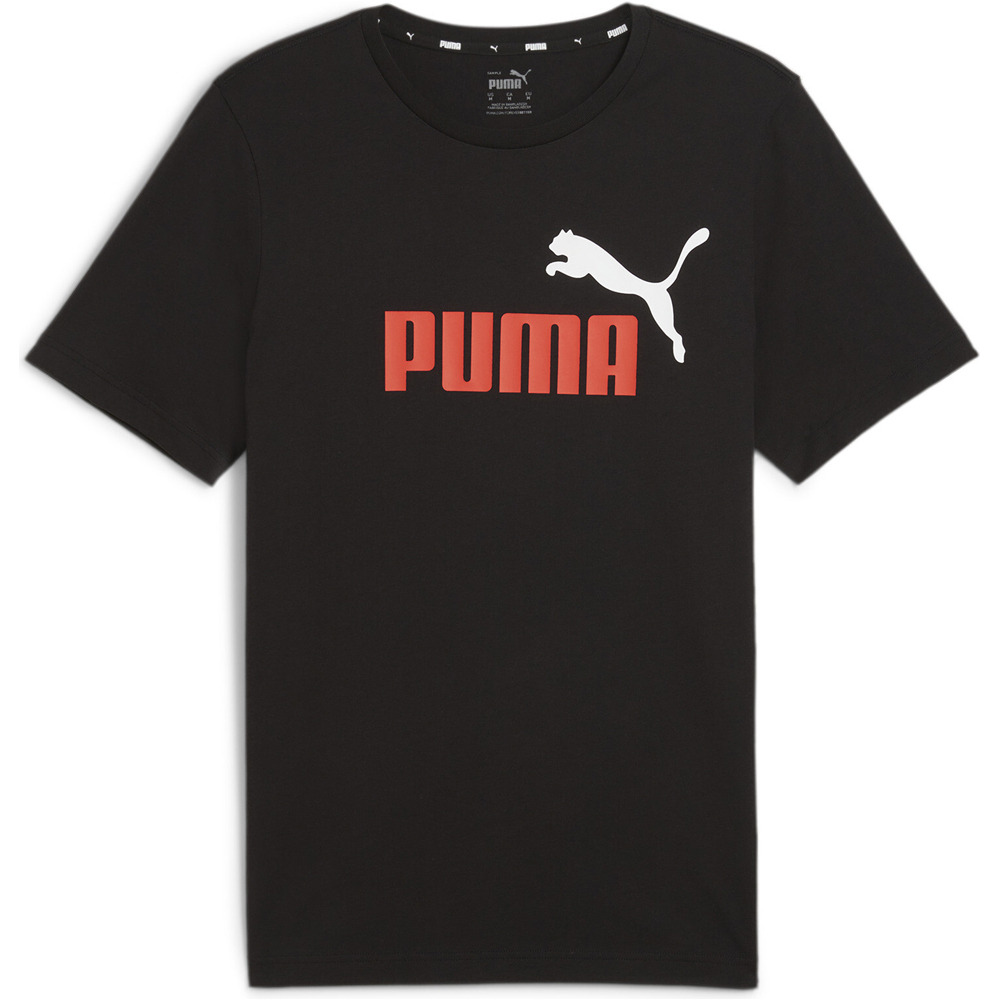 Essentials 2 color camiseta manga corta hombre Negro (M)
