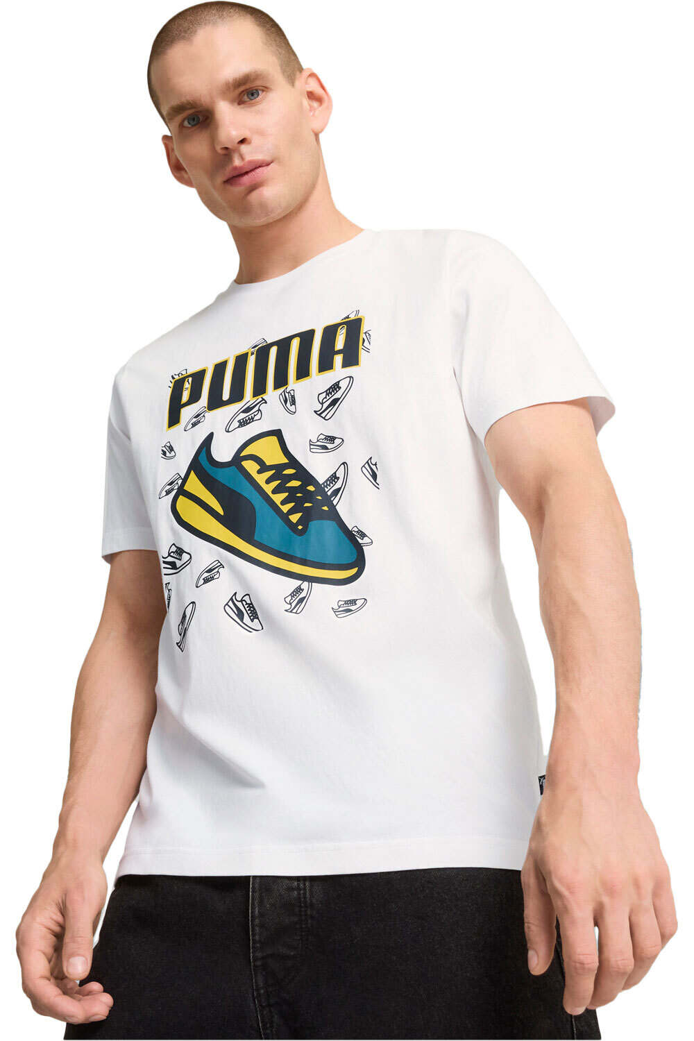 Graphics camiseta manga corta hombre Blanco (S)
