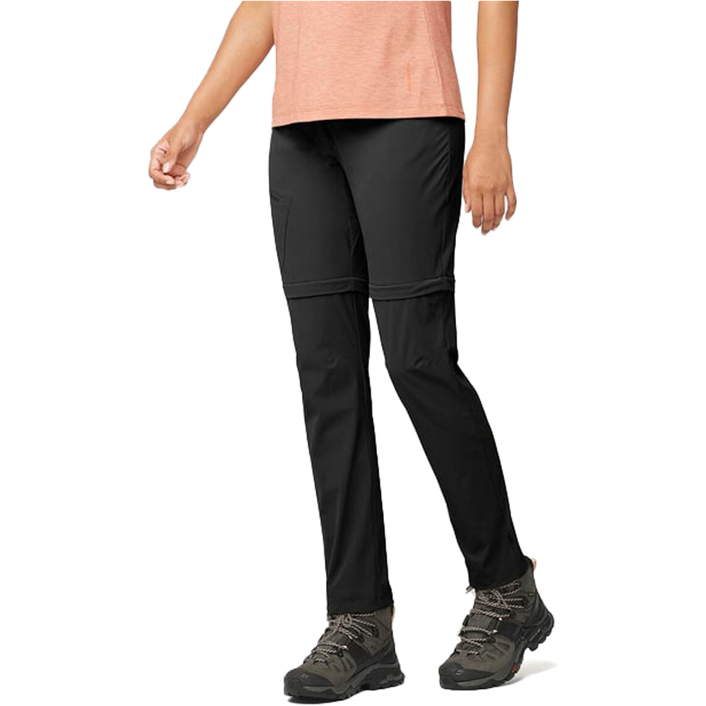 Salomon pantalón montaña mujer WAYFARER ZIP OFF PANTS W vista frontal