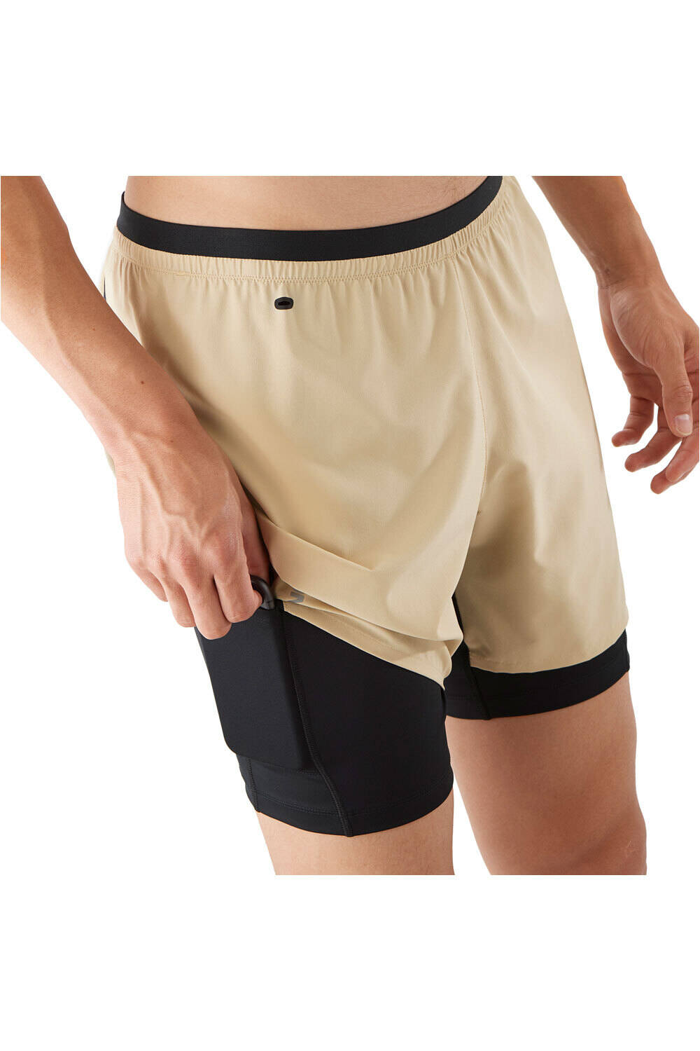 Salomon pantalón running hombre CROSS TW SHORTS M vista detalle