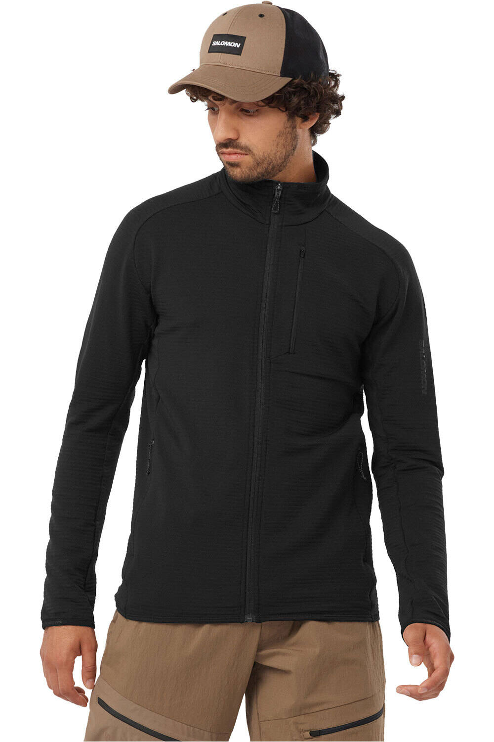 Salomon essential ltwarm forro polar hombre