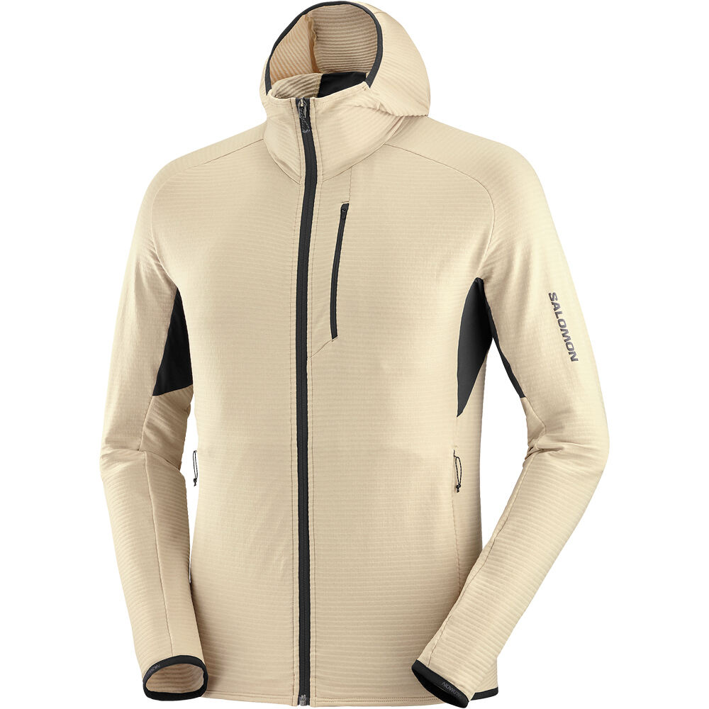 Salomon forro polar hombre ESSENTIAL LTWARM HD M vista detalle