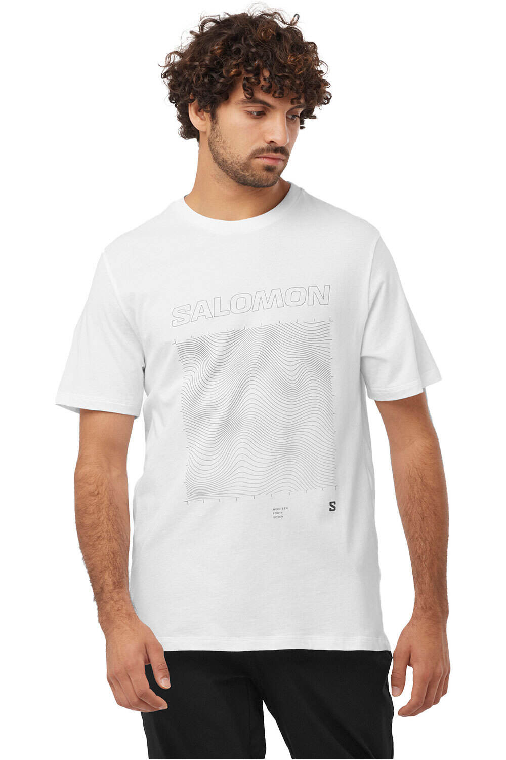 Salomon camiseta montaña manga corta hombre GRAPHIC SS TEE M vista frontal