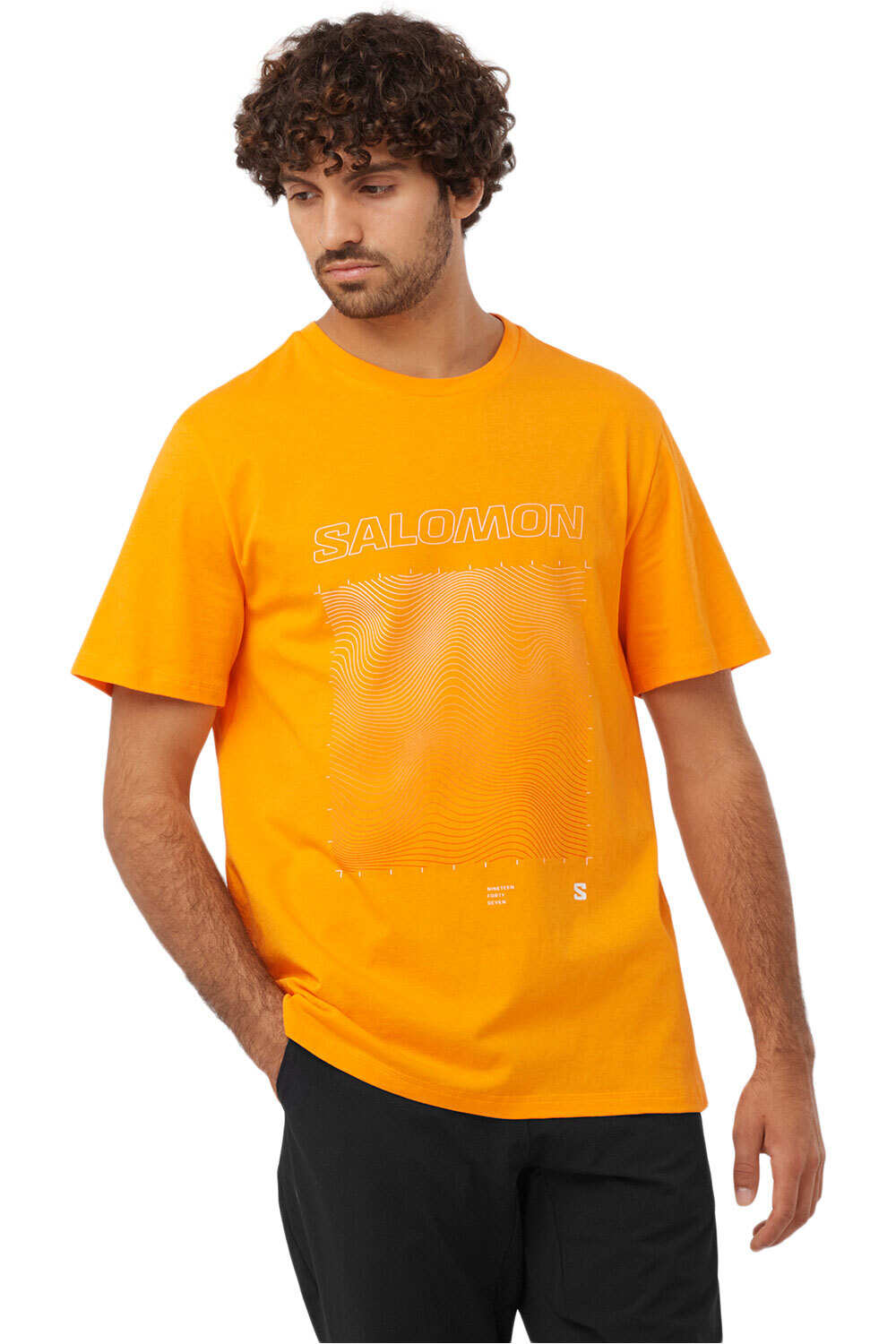 Salomon camiseta montaña manga corta hombre GRAPHIC SS TEE M vista frontal