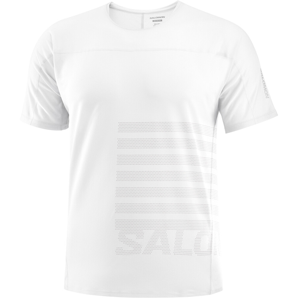 Salomon camisetas trail running manga corta hombre SENSE AERO SS TEE GFX M vista detalle