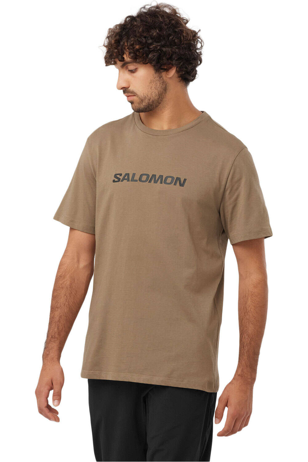 Salomon camiseta montaña manga corta hombre SAL LOGO PERF SS TEE M vista frontal