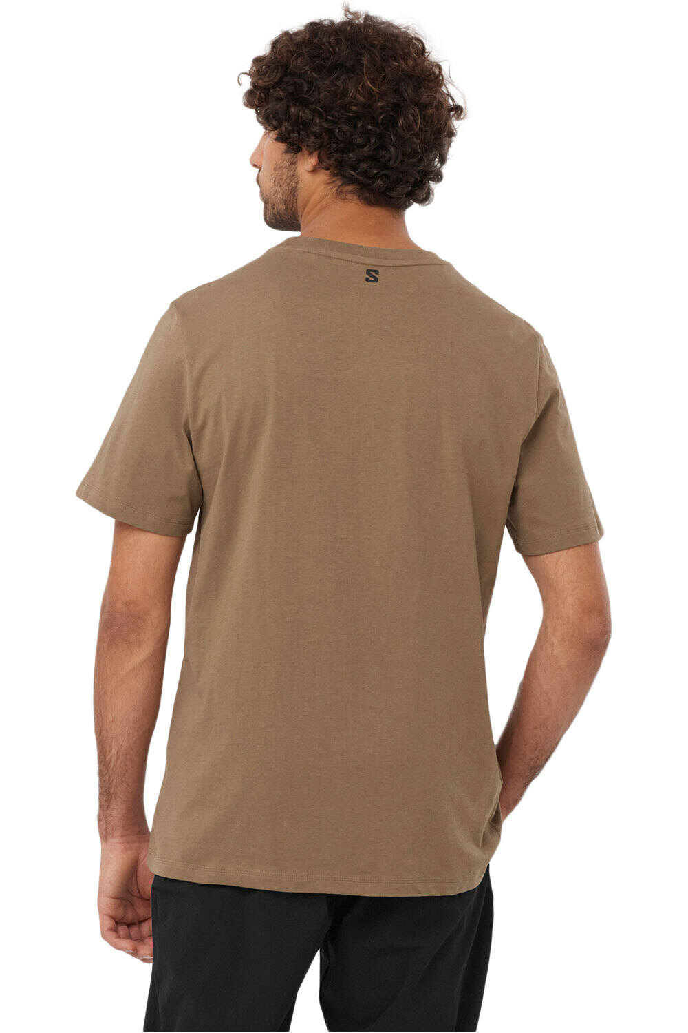 Salomon camiseta montaña manga corta hombre SAL LOGO PERF SS TEE M vista trasera