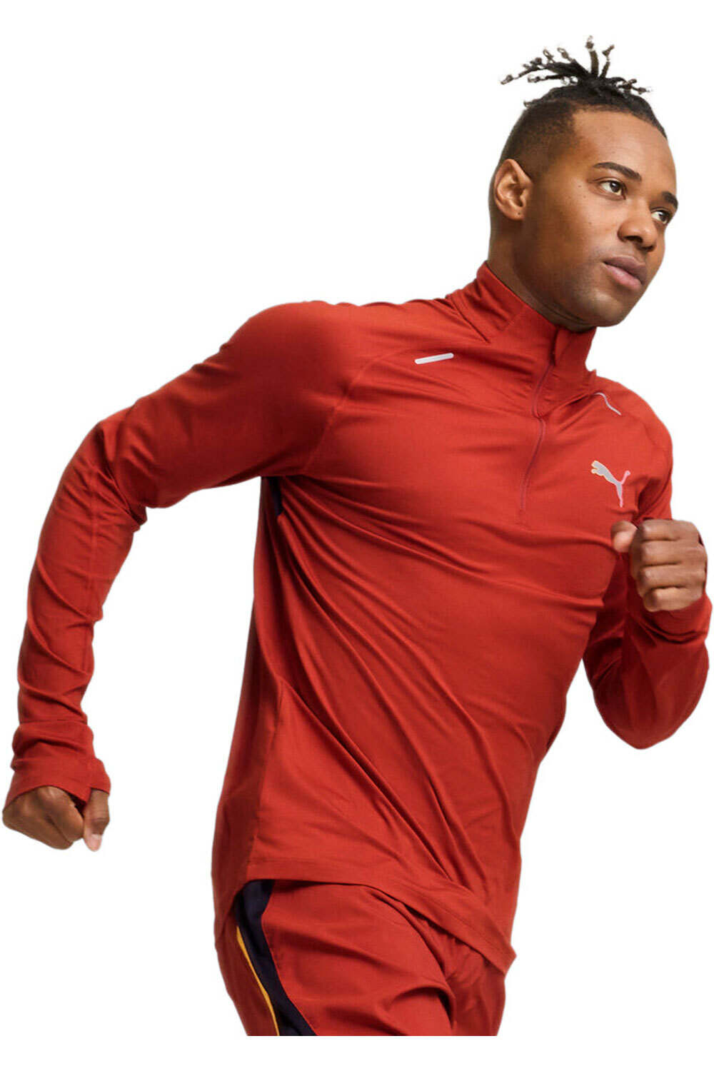 Run cloudspun camiseta técnica manga larga hombre Marron (L)
