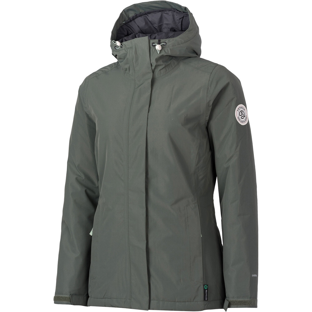 Torngat chaqueta impermeable insulada mujer Verde (M)