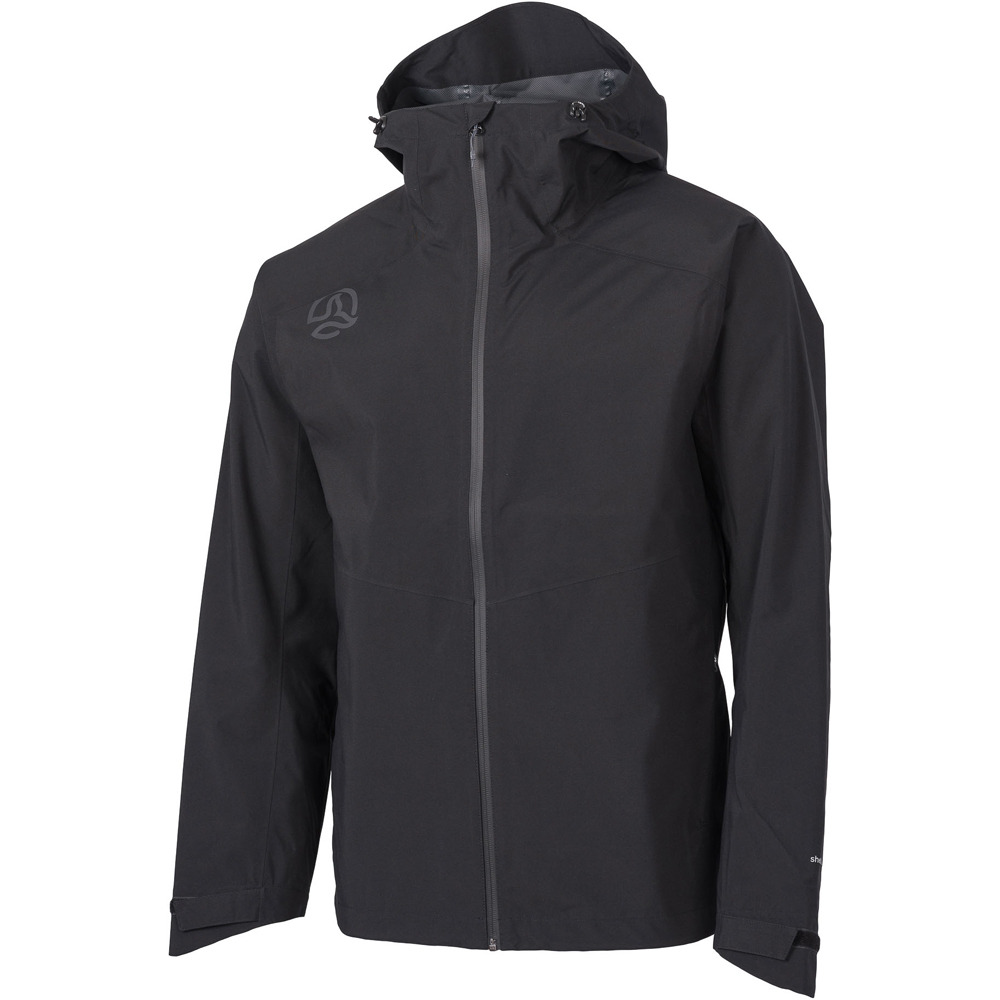 Valdur chaqueta impermeable hombre Negro (XXL)