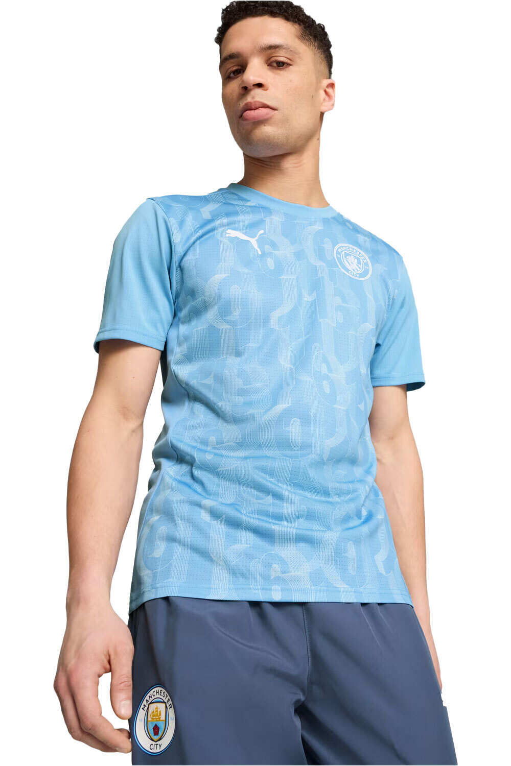 Manchester city 25 prematch camiseta de fútbol oficiales (XL)