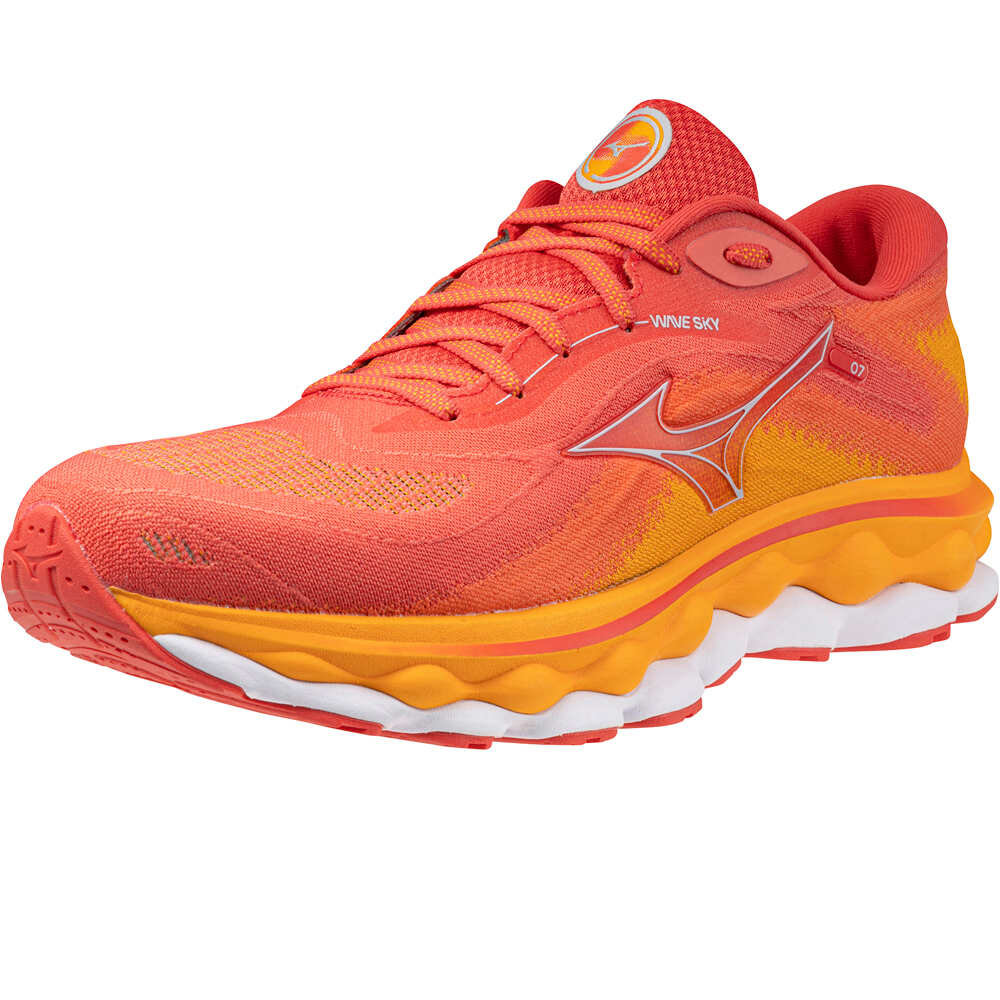 Mizuno zapatilla running hombre WAVE SKY 7 vista trasera