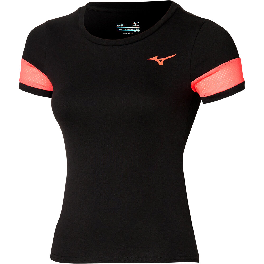 Mizuno camiseta entrenamiento manga corta mujer Athletics Mizuno Tee(W) vista frontal