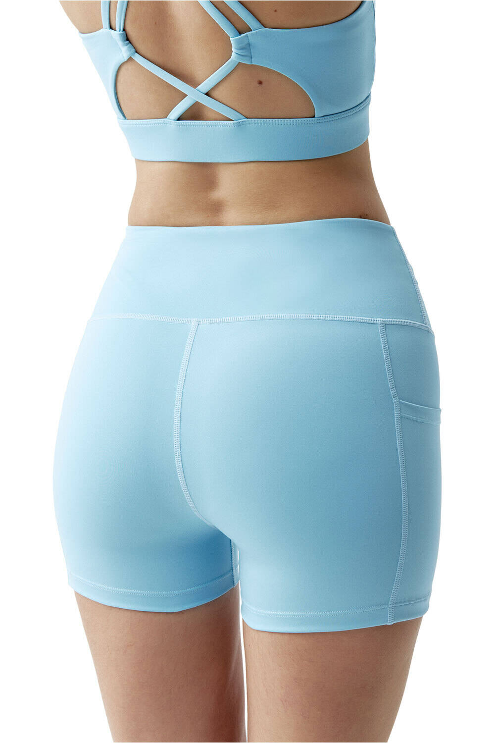 Born Living Yoga pantalones yoga Short Cira vista trasera