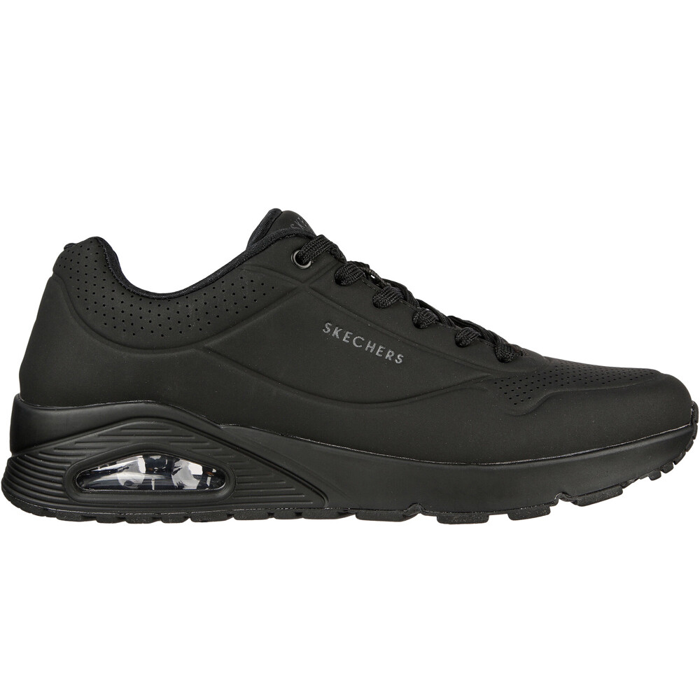 Uno - stand on air zapatilla moda hombre Negro (41)