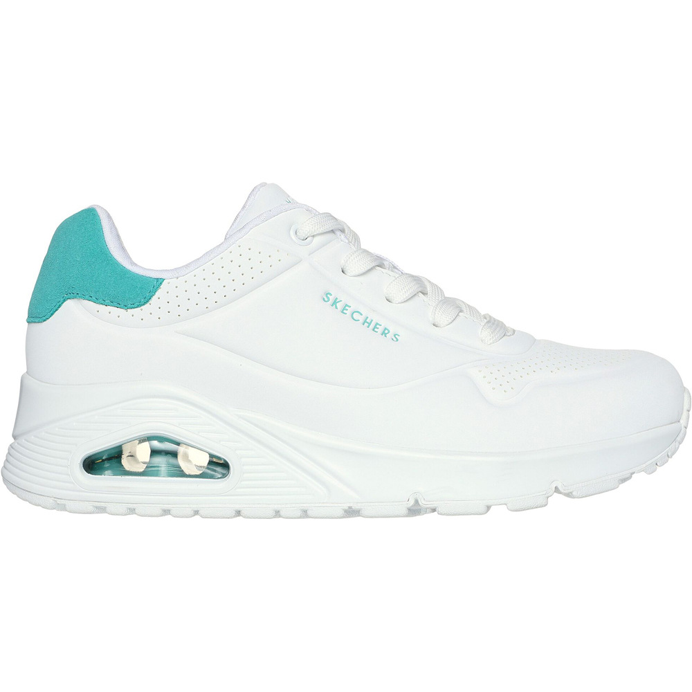 Uno zapatilla moda mujer Blanco (40)