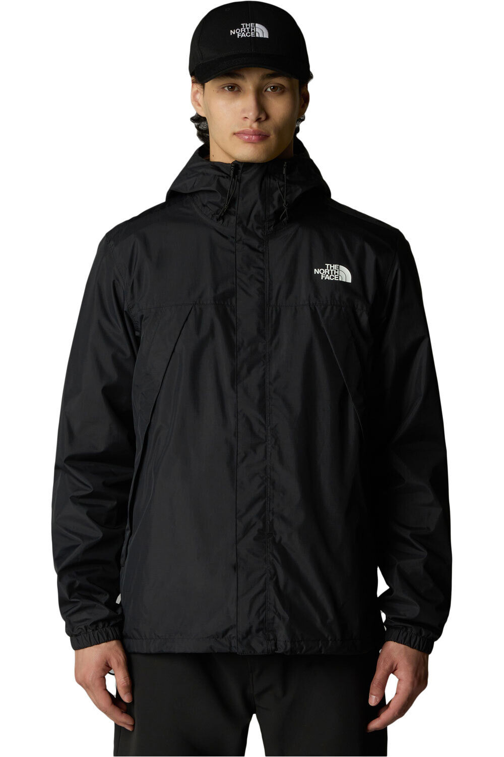 Antora chaqueta impermeable hombre Negro (XXL)