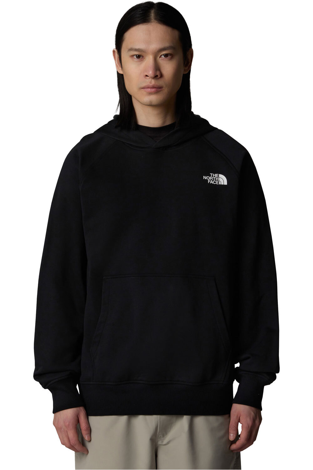 Raglan box sudadera hombre Negro (XL)