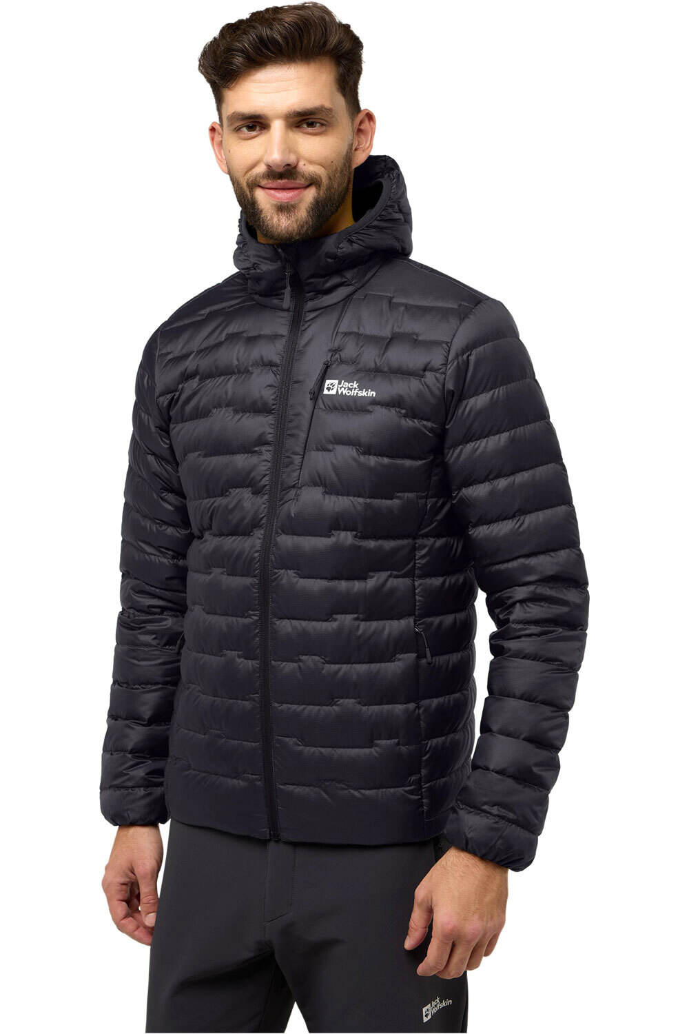 Jack Wolfskin Hombre Negro Passamani Chaqueta Outdoor S