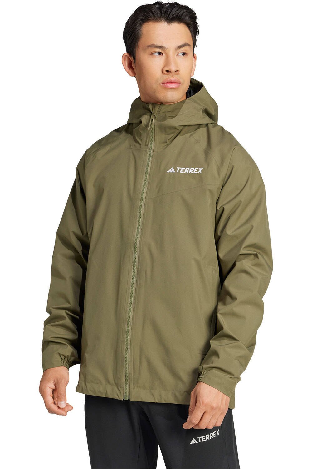Terrex multi 2l rainrdy chaqueta impermeable hombre Verde (XL)