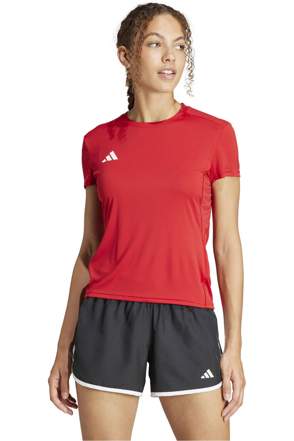 Adizero camiseta entrenamiento manga corta mujer Rojo (XXL)