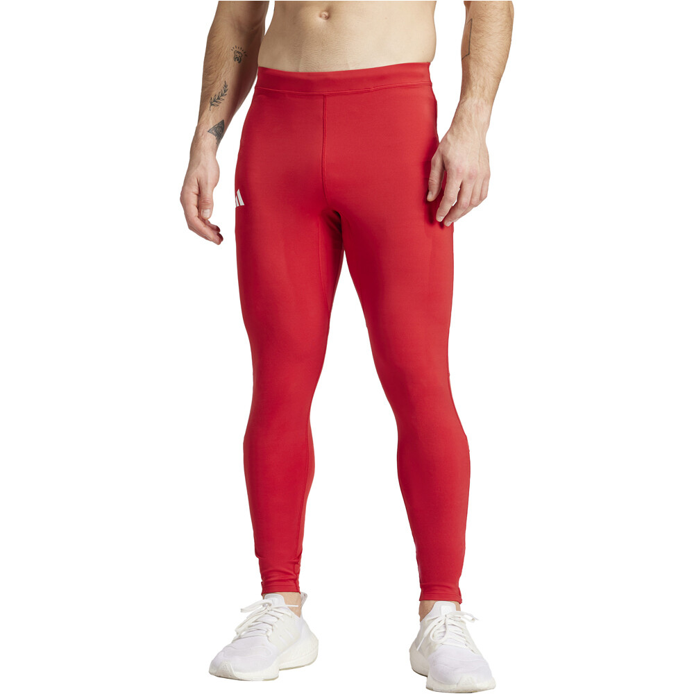 Adizero malla larga running hombre Rojo (XXL)