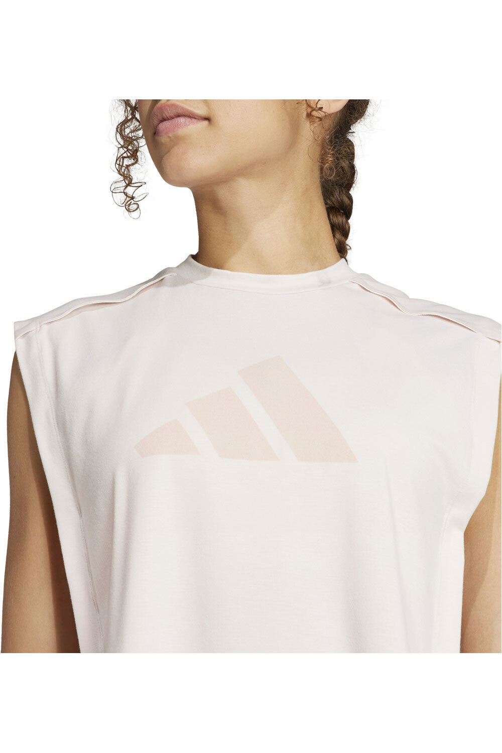 adidas camiseta tirantes fitness mujer POWER BL TK vista detalle