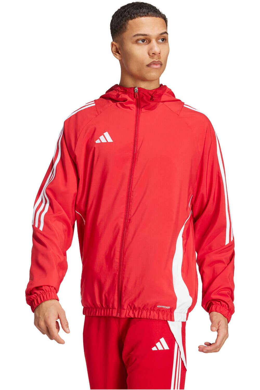 Tiro 24 chubasqueros y chaquetones entrenamiento fĂștbol Rojo (XXL)
