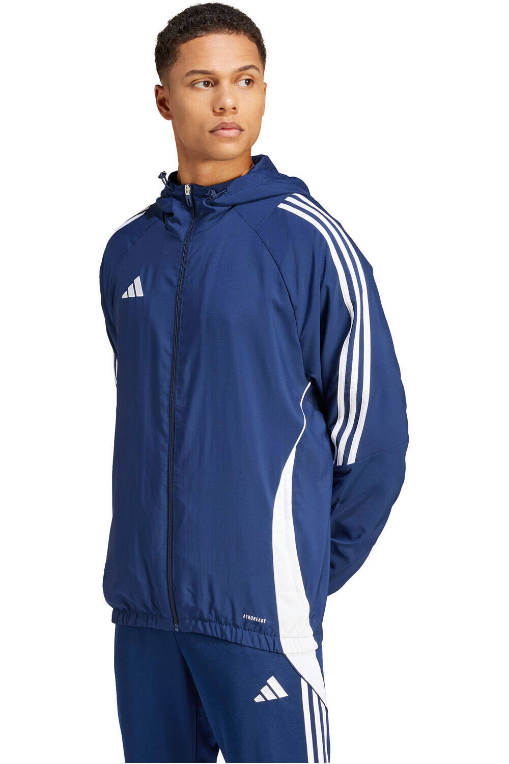Tiro 24 chubasqueros y chaquetones entrenamiento fútbol Marino (XL)
