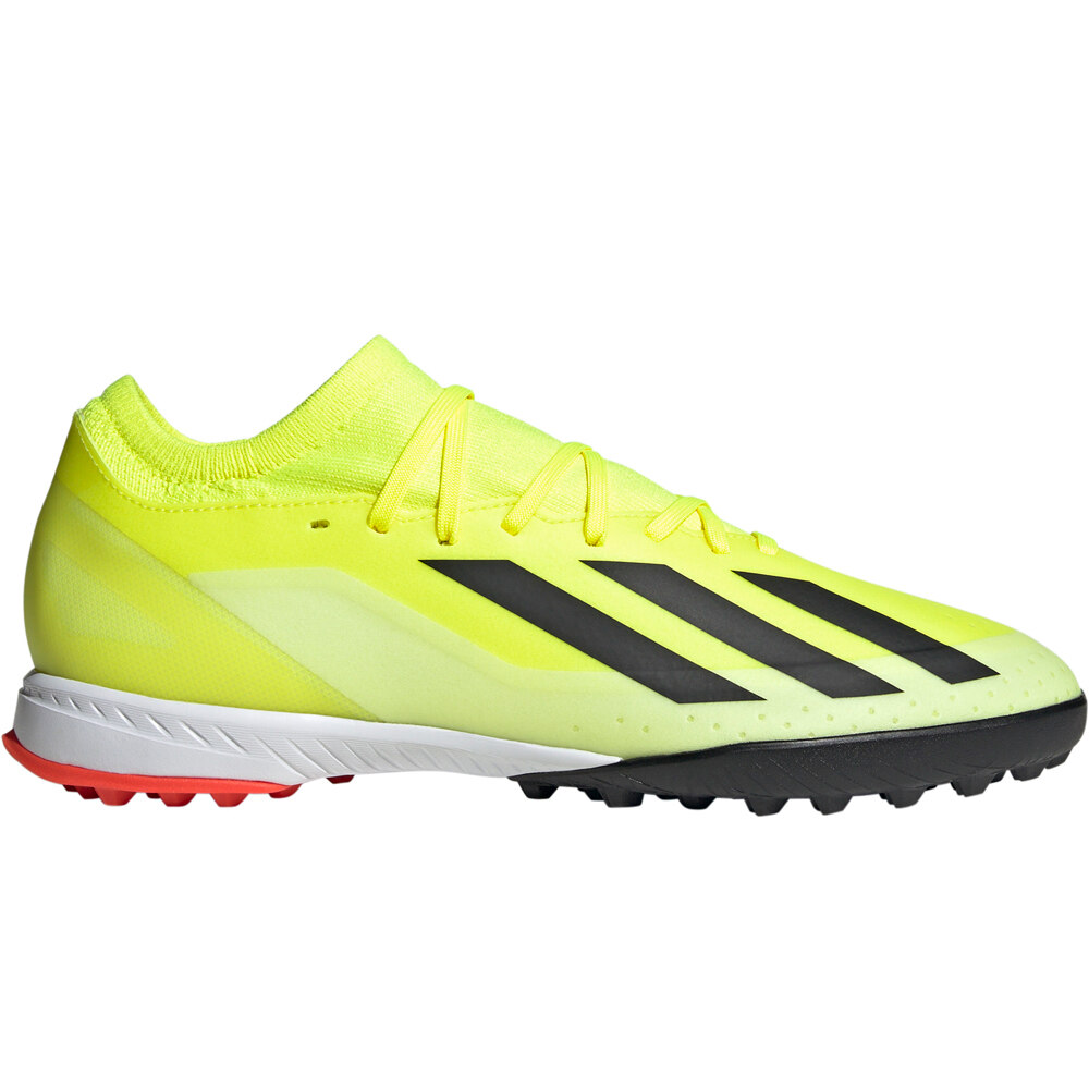 X crazyfast league tf botas de futbol multitaco y terreno duro Amarillo (37 1/3)