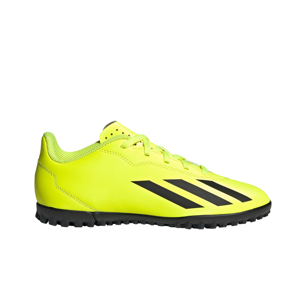 adidas botas de futbol niño multitaco y terreno duro X CRAZYFAST CLUB TF J lateral exterior