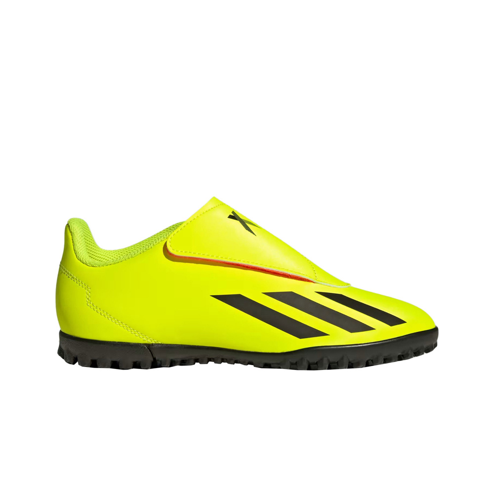 adidas botas de futbol niño multitaco y terreno duro X CRAZYFAST CLUB VEL TF J lateral exterior